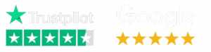 tustpilot and google logos